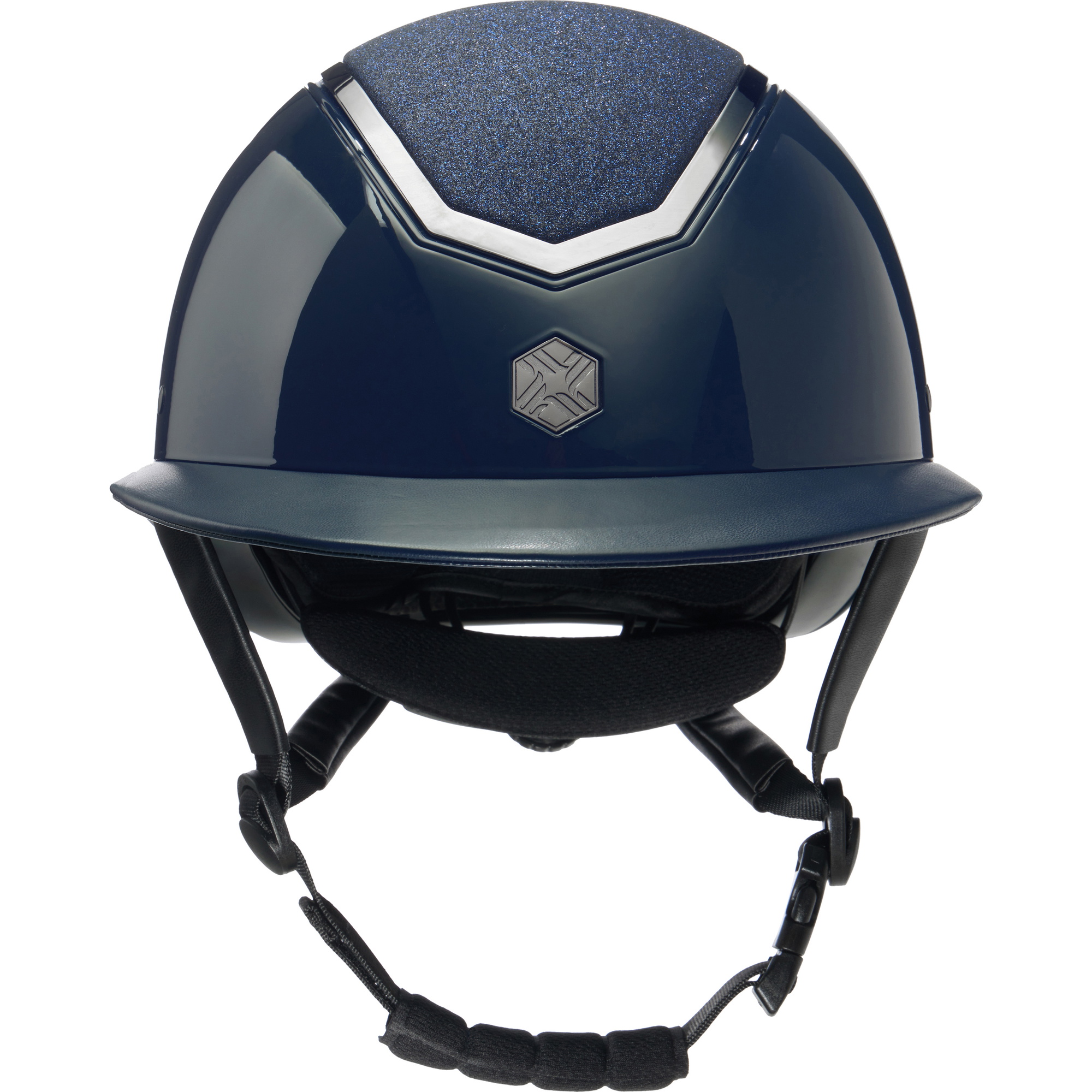2025 Charles Owen Kylo Wide Peak Riding Helmet KYLOW - Navy Gloss / Pewter